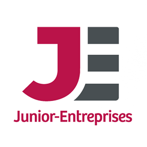 Logo de la Confédération Nationale des Junior-Entreprises sur fond blanc